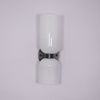 Modern Glass Wall Sconce with Brass or Black Finish for Bedroom and Hallway