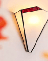 Elowen Deco Wall Sconce – Art Deco Opal Glass & Metal Lighting