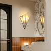 Elowen Deco Wall Sconce – Art Deco Opal Glass & Metal Lighting