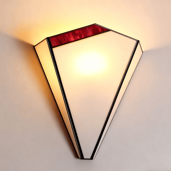 Elowen Deco Wall Sconce – Art Deco Opal Glass & Metal Lighting