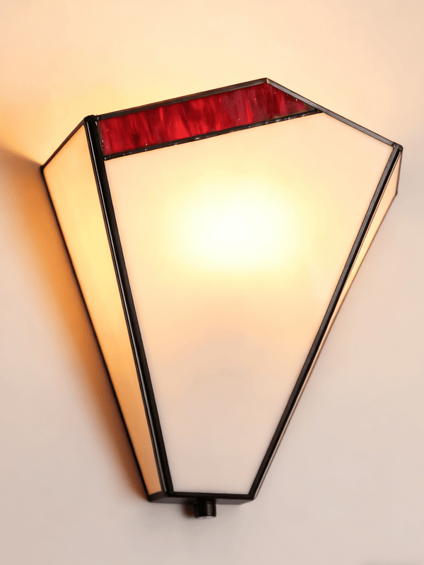 Elowen Deco Wall Sconce – Art Deco Opal Glass & Metal Lighting