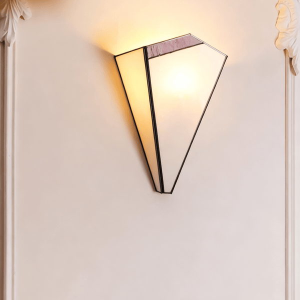 Elowen Deco Wall Sconce – Art Deco Opal Glass & Metal Lighting