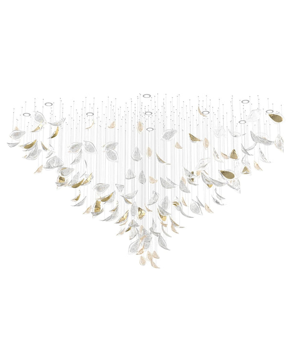 Floating Leaves Chandelier Ceiling Light Fixture