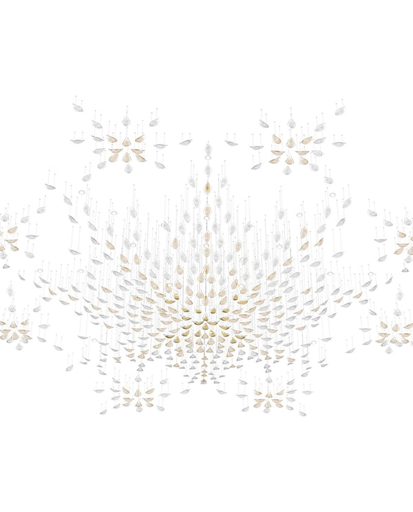 Floating Leaves Chandelier Ceiling Light Fixture