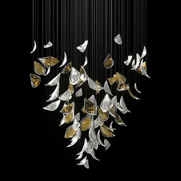 Floating Leaves Chandelier Ceiling Light Fixture