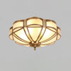 Floral Brass Ceiling Lamp