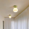 Flower Shaded Semi Flushmount Light