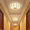Flower Shape Glass Recessed Ceiling Light