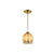 Flower Shaped Brass Pendant Light
