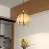 Flower Shaped Brass Pendant Light