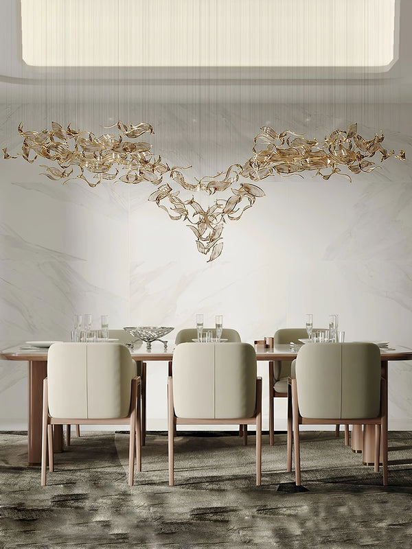 Fluttering Leaf Ceiling Chandelier Light Fixture