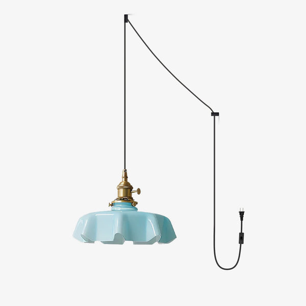 French Flower Pendant Swag Light