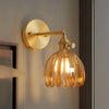 art deco lotus glass wall sconce