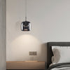 Glass Drum Shaped Pendant Light