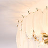 Glass Feather Ceiling Light