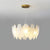 Glass Feather Chandelier
