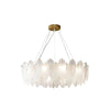 Glass Feather Chandelier