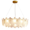 Glass Feather Chandelier