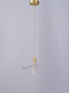 Glass Hibiscus Flower Pendant Light