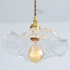 Glass Hibiscus Flower Pendant Light