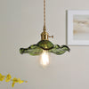 Glass Hibiscus Flower Swag Light