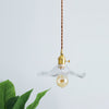 Glass Hibiscus Flower Swag Light
