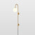 Globe Brass Plug In Wall Sconce