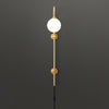 Globe Brass Plug In Wall Sconce