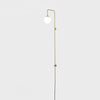 Globe Brass Plug In Wall Sconce