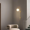 Globe Brass Plug In Wall Sconce