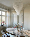 grid-glass-waterfall-chandelier