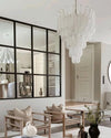 grid-glass-waterfall-chandelier