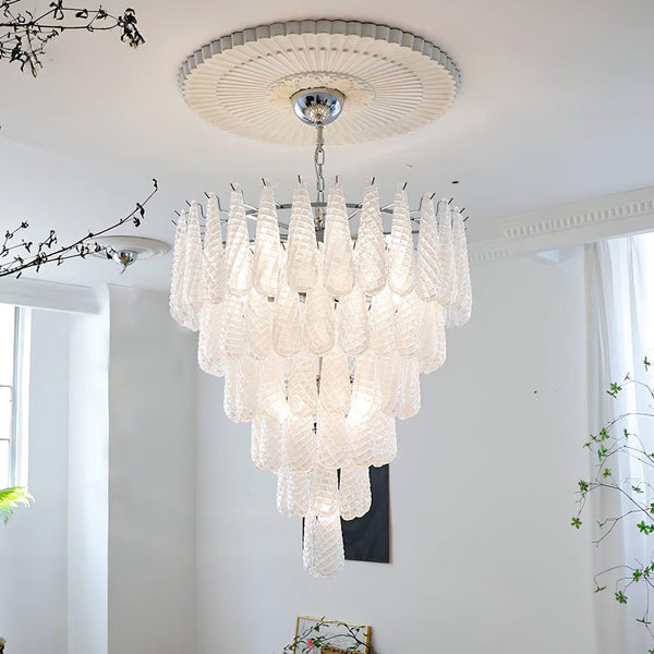 grid-glass-waterfall-chandelier