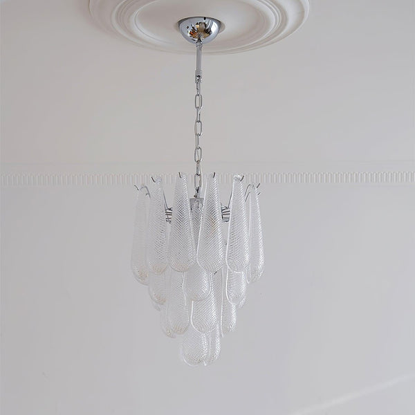 grid-glass-waterfall-chandelier