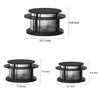 Round Modern Solar Fence Post Lights Ha076150