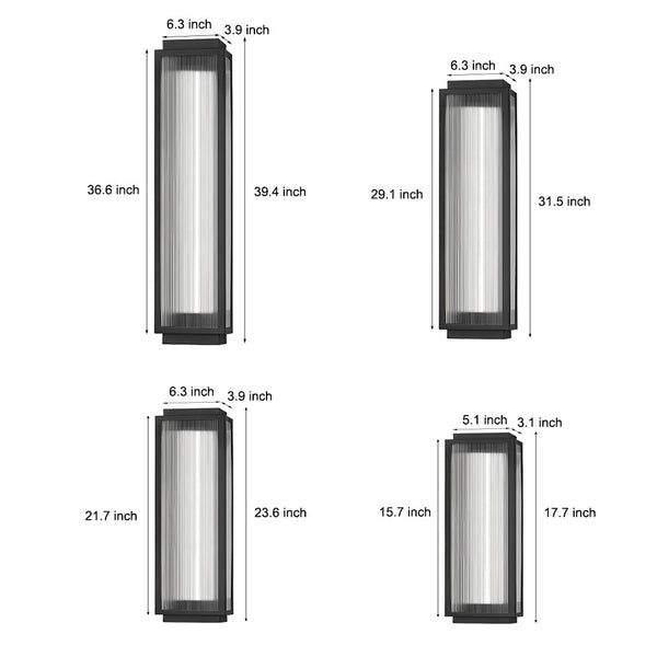 Rectangular Led Modern Outdoor Wall Light Ha084818