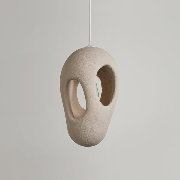 Hand Built White Pendant Lamp