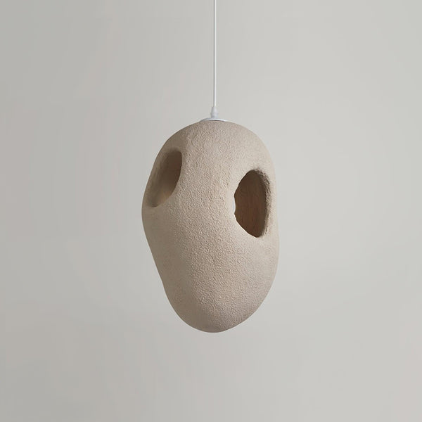 Hand Built White Pendant Lamp