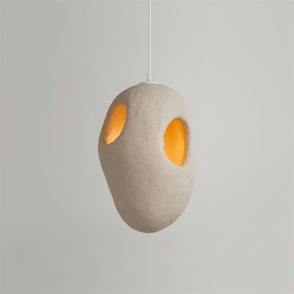 Hand Built White Pendant Lamp