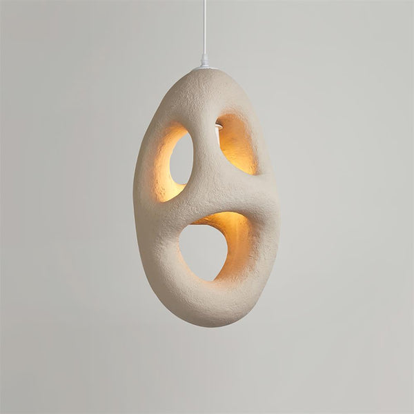 Hand Built White Pendant Lamp