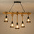 Hemp Rope Industrial Grenade Chandelier