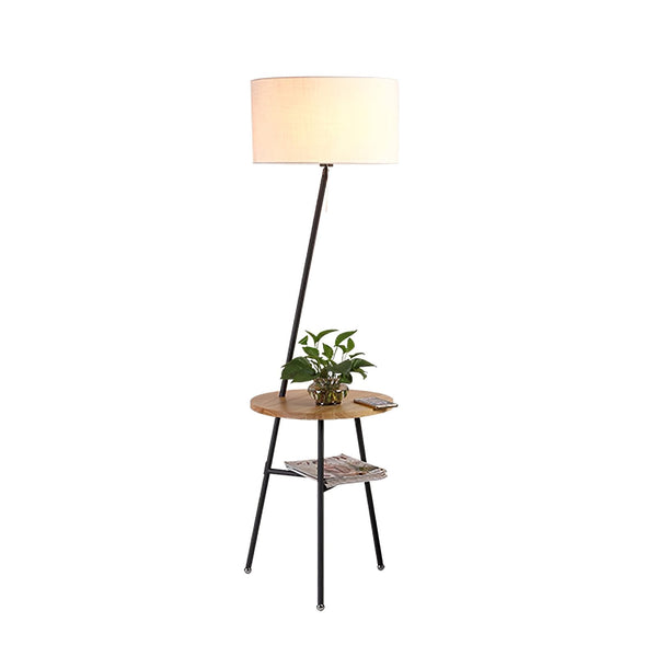 Inclined Tube With Table Floor Lamp