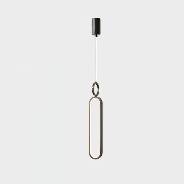 Led Oval Linear Pendant Light