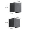 Two Way Luminous Outdoor Waterproof Led Wall Light With Adjustable Beam Angle