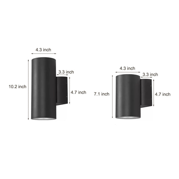 Minimalist Two Way Lighting Led Waterproof Wall Light For Outdoor Courtyard Aisle