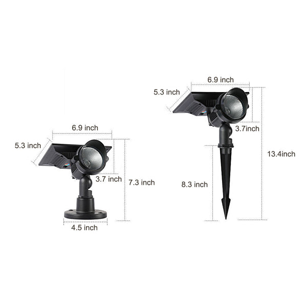 Waterproof Rgb Outdoor Solar Spot Light
