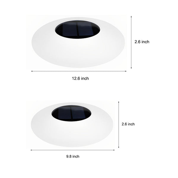 Round Colorful Rgb Led Waterproof Solar Modern Outdoor Lights