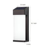Rectangular Led Outdoor Solar Sconce Light
