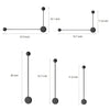 Line Led Black Nordic Wall Art Light