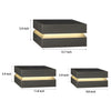 Square Black Modern Solar Post Lights
